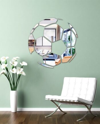 Fodboldspejl 15 cm – Sølv til Fodboldfans på Udsalg!