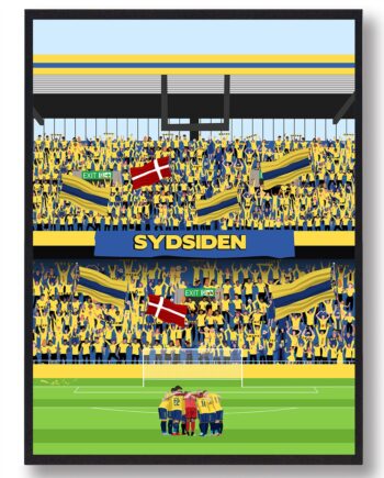 Brøndby Fodboldplakat – Jubelstemning fra Stadion!