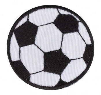 Strygemærke Fodbold 5cm Stk - Vj Green Voresfodbold  - 7316712106125