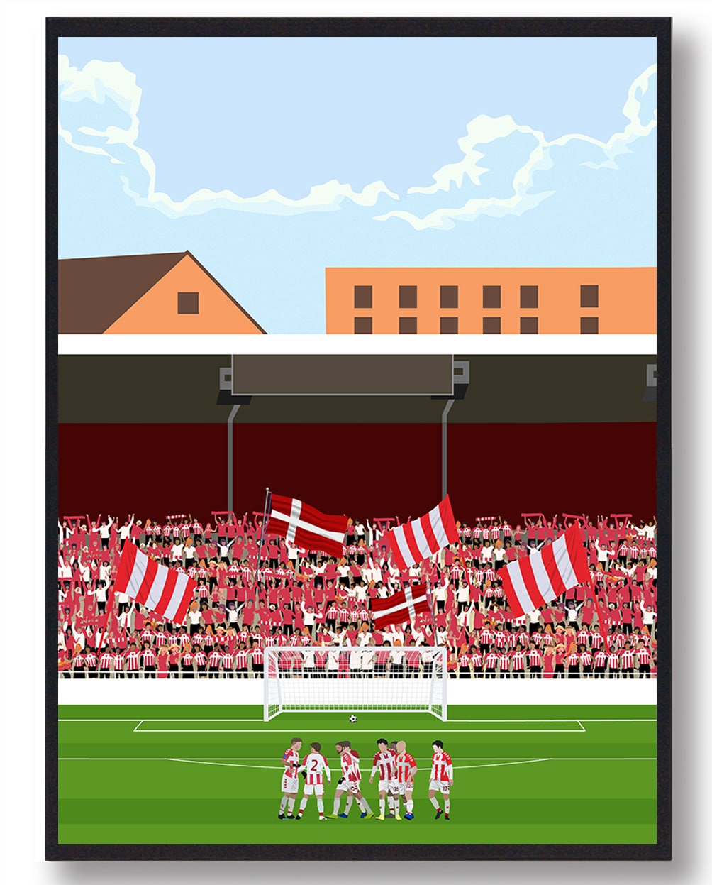 Aab Fans Fodboldplakat - Plakatdyr.dk Voresfodbold