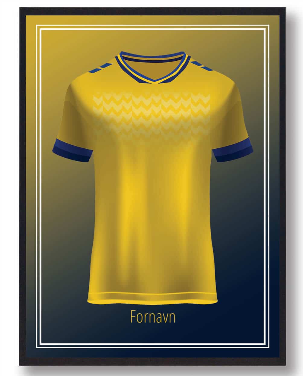 Brøndby Trøje Med Navn - Plakatdyr.dk Voresfodbold