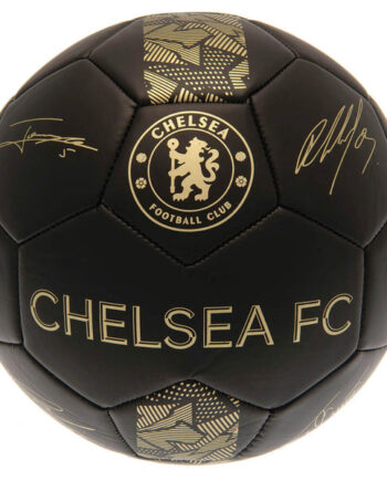 Chelsea Foldbold Sort Guld Størrelse - Chelsea F.c. Voresfodbold  - 5037970081307