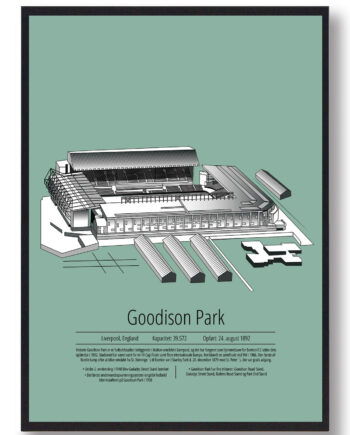 Grøn Goodison Park Everton Mint - Plakatdyr.dk Voresfodbold