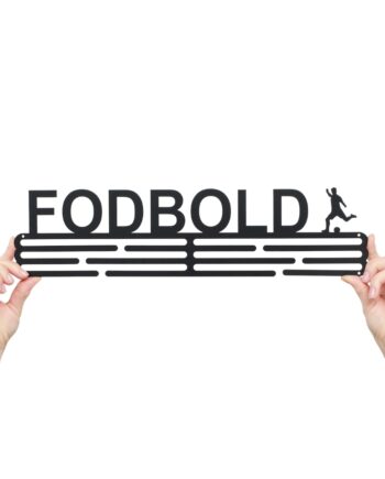 Sort Medalje Ophæng Fodbold - Voresfodbold