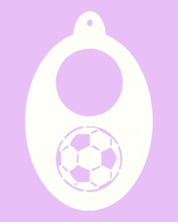 Happy Faces Stencil Fodbold - Happyfaces.dk Voresfodbold