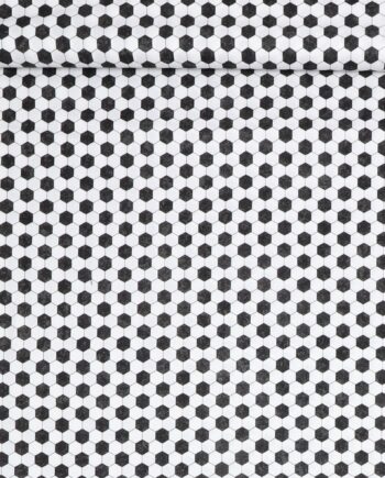 Mønster Som Fodbold Patchwork 100 Bomuld - Stofmoellen.dk Voresfodbold