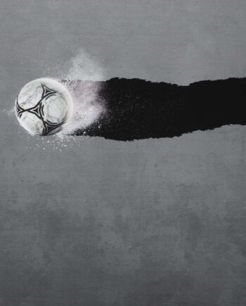 Fodbold Grå Meleret Bund French Terry Rapport Bomuld Elastan - Stofmoellen.dk Voresfodbold