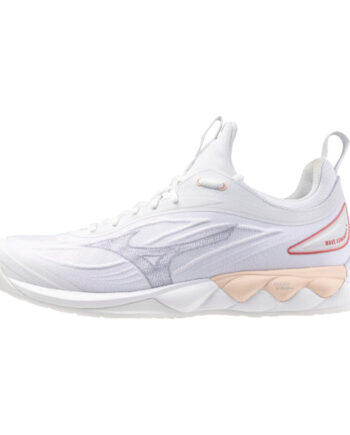 Hvid Mizuno Wave Luminous Women White Aleutian Cloud Pink - Mizuno Voresfodbold  - 5059431855036