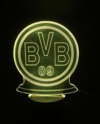 Dortmund Fodbold Lampe Lyser Farver - Lukaki.dk Voresfodbold  - 5740038502613