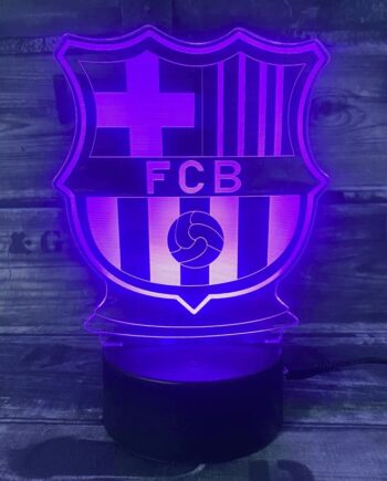Barcelona Fodbold Lampe Lyser Farver - Lukaki.dk Voresfodbold  - 5740038501524