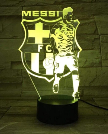 Messi Fodbold Lampe - Dingadget Voresfodbold  - 9460098