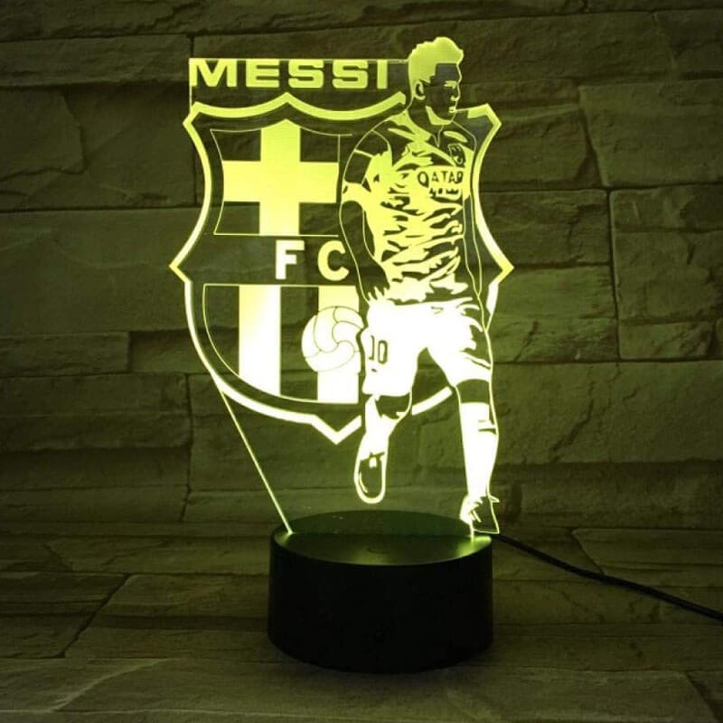 Messi Fodbold Lampe - Dingadget Voresfodbold - 9460098