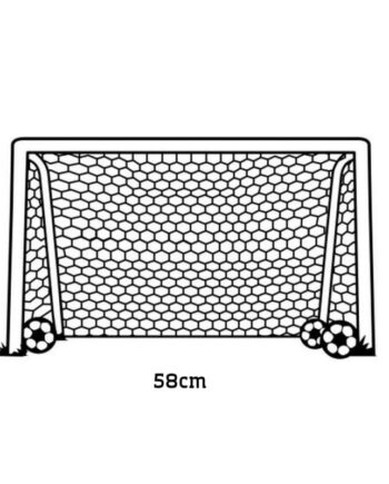 Fodboldmål Wallsticker Fodboldmål Væggen 34x58cm - Voresfodbold