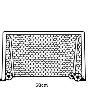 Fodboldmål Wallsticker Fodboldmål Væggen 42x68cm - Voresfodbold