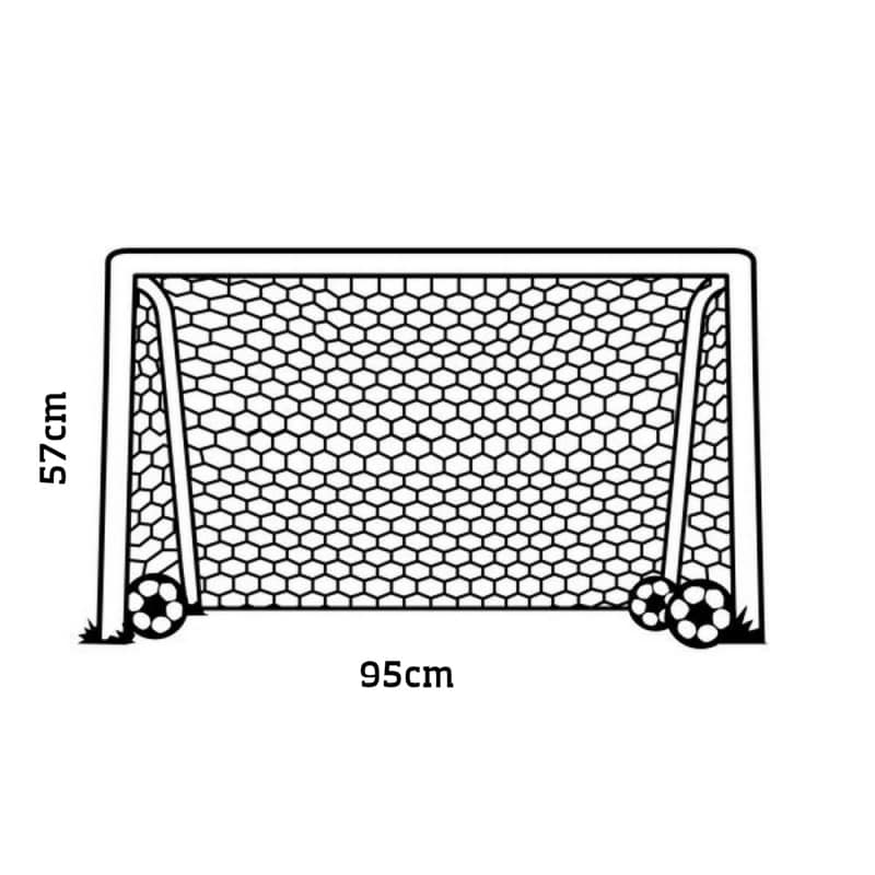 Fodboldmål Wallsticker Fodboldmål Væggen 57x95cm - Voresfodbold
