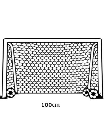 Fodboldmål Wallsticker Fodboldmål Væggen 58x100cm - Voresfodbold