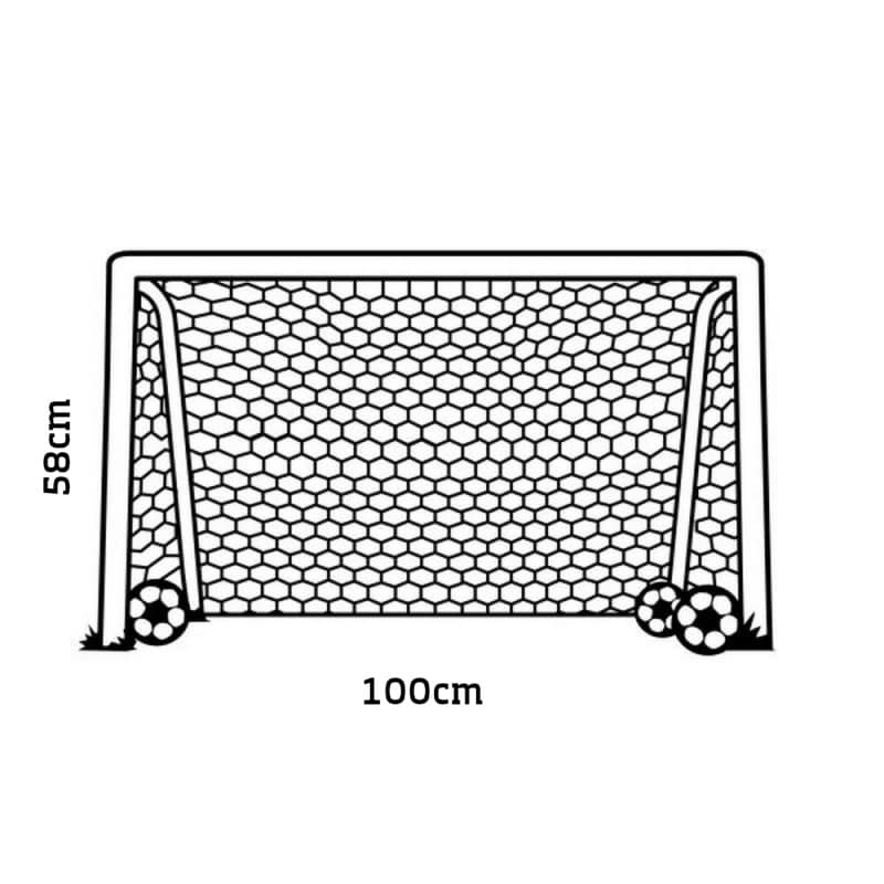 Fodboldmål Wallsticker Fodboldmål Væggen 58x100cm - Voresfodbold