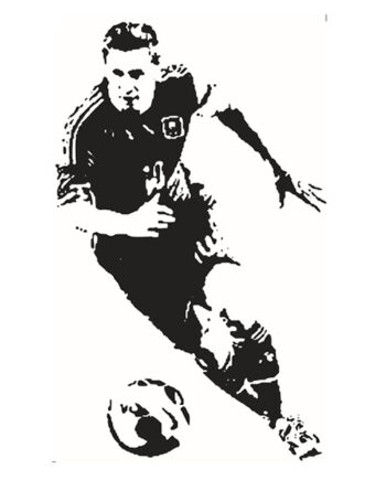 Lionel Messi Wallsticker 5x53cm - Voresfodbold