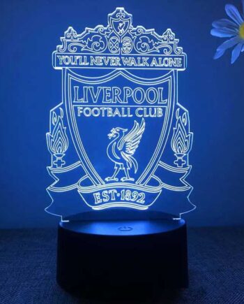 Liverpool Fodbold Lampe Lyser Farver - Lukaki.dk Voresfodbold  - 5740038501548