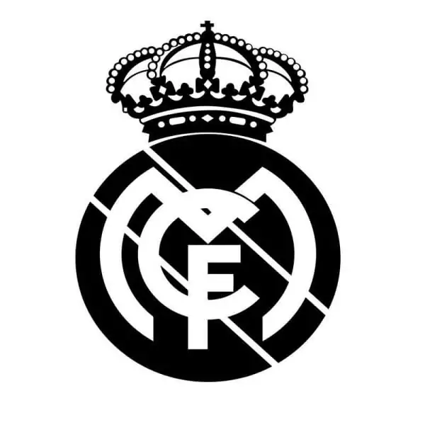 Fodbold Wallsticker Stort Real Madrid Logo 57x83cm - Voresfodbold