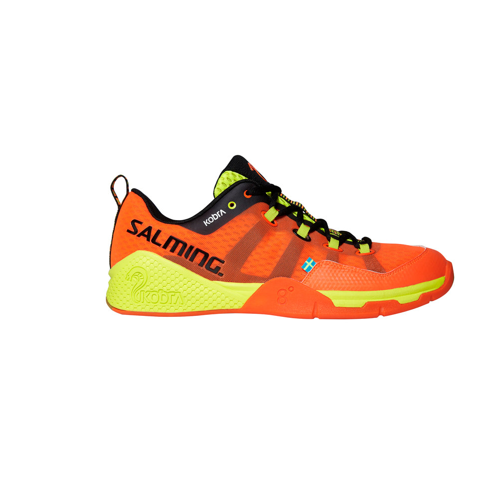 Sort Salming Kobra Squashsko Magmared Black - Salming Voresfodbold