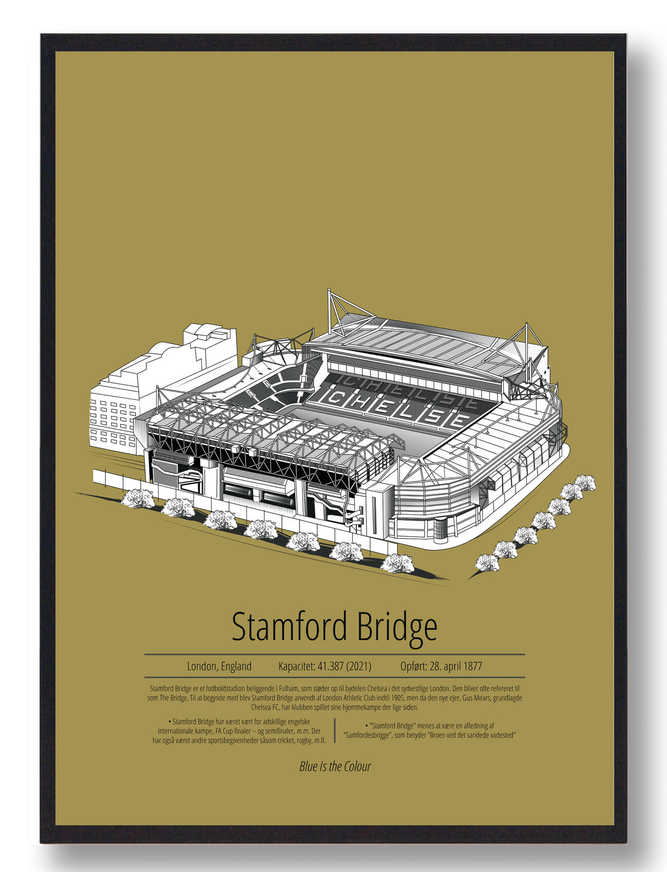 Stamford Bridge Chelsea Gul - Plakatdyr.dk Voresfodbold